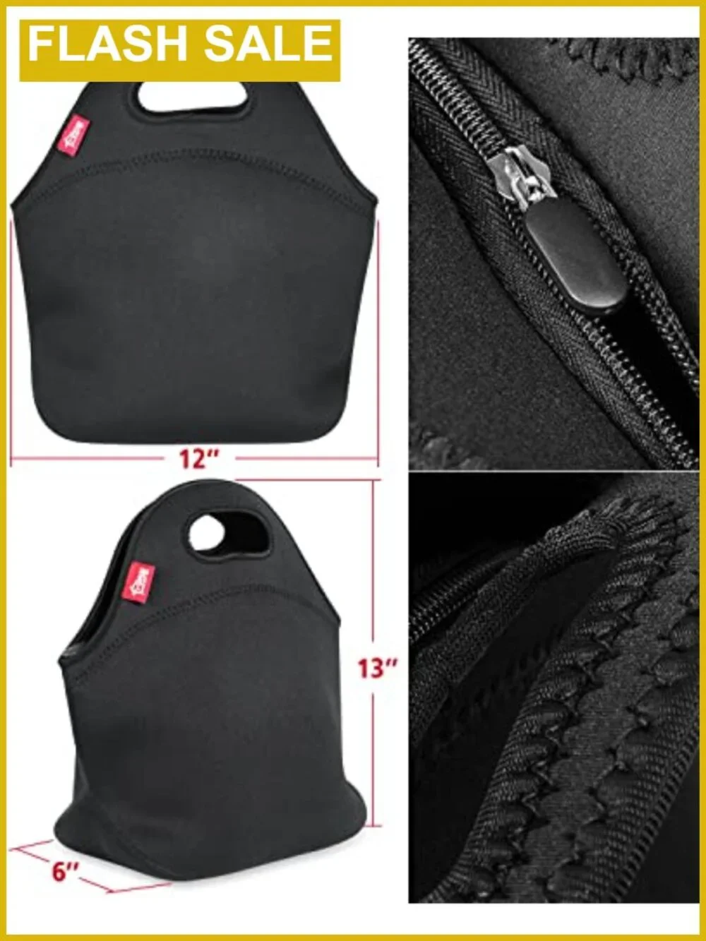 Insulated Lunch Tote Bag Waterproof Neoprene Cooler for Work School Office